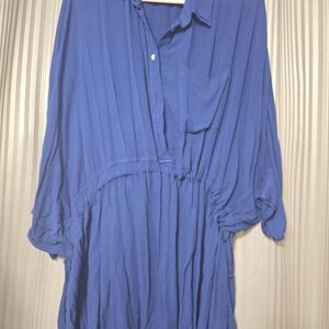 Elan Royal Blue Women's Blouse